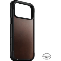 Nomad Rugged Leather (Horween) MagSafe kožený kryt iPhone 18 Pro Max Rustic Brown - Pouzdra