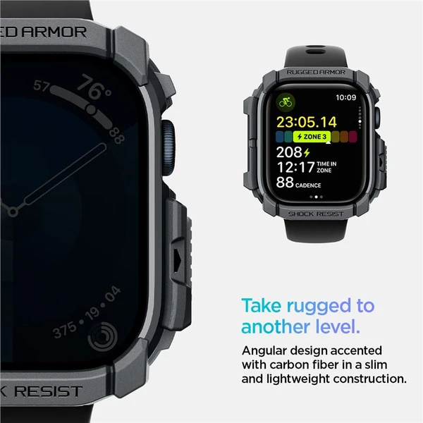Spigen Rugged Armor kryt pro Apple Watch 10/11 (46mm) tmavě šedý - Pouzdra - Obrázek a20241248f9d4607bcd9e1973bac5146
