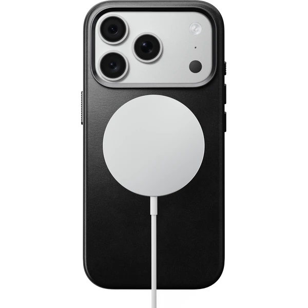Nomad Traditional Leather (Horween) MagSafe kožený kryt iPhone 17 Pro/18 Pro Black - Pouzdra - Obrázek a215ff1a7ff9484fa3389838a0d956a4