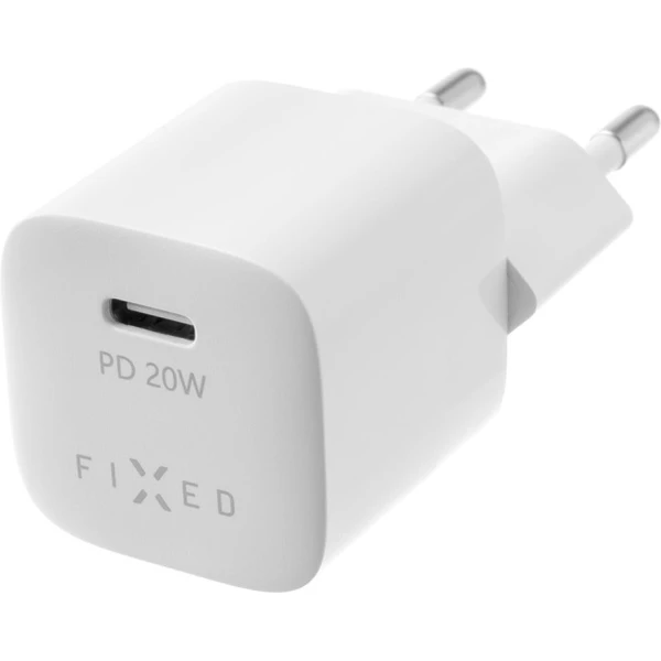 FIXED Mini nabíječka s USB-C výstupem a podporou PD 20W bílá - Nabíječky - Obrázek a22e26f62e7c40d6ba849363f67ff07d