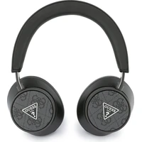 Guess PU Leather 4G Triangle Logo ENC Bezdrátová sluchátka černá - Sluchátka