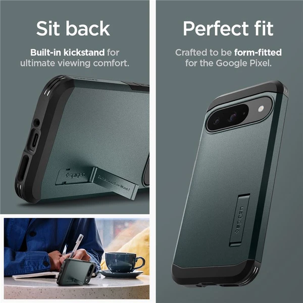 Spigen Tough Armor kryt Google Pixel 9 Pro/Pixel 9 zelený - Pouzdra - Obrázek a258ca85c1594ca688378ac927c5091c