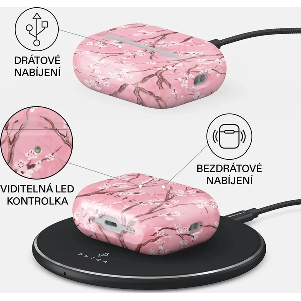 Burga pouzdro pro Airpods Pro 3 Sakura - Pouzdra - Obrázek a26b5dc587524afab81e133577a866ba