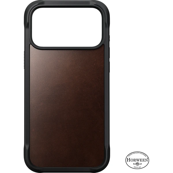 Nomad Rugged Leather (Horween) MagSafe kožený kryt iPhone 18 Pro Max Rustic Brown - Pouzdra - Obrázek a26fdc1bcc0e4a618a69ba33fadc9733
