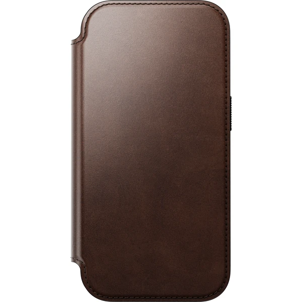 Nomad Modern Leather Folio (Horween) MagSafe kožené pouzdro iPhone 17 Pro/18 Pro Rustic Brown - Pouzdra - Obrázek a28c9975b53e4e33acc97b99eaa3fa34