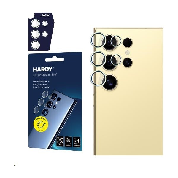 3mk Hardy Lens Protection Pro skla na fotoaparát Samsung Galaxy S24 Ultra žlutá