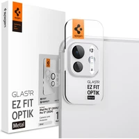 Spigen Glass tR EZ Fit Optik Metal sklo na fotoaparát iPad Pro 13" 2025/ iPad Pro 11" 2025 stříbrné - Ochranné folie a skla