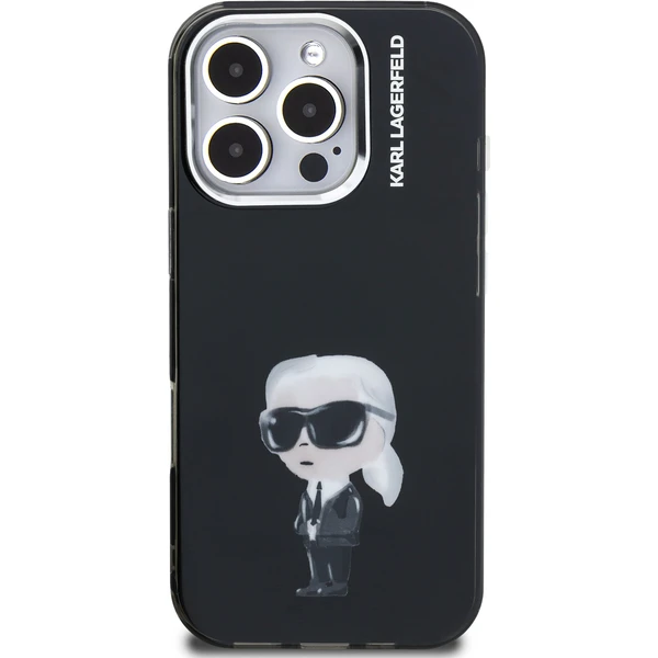 Karl Lagerfeld IML Aquarelle Karl kryt iPhone 16 Pro černý - Pouzdra - Obrázek a2aaa79c7c744a3c8e56309487c28055