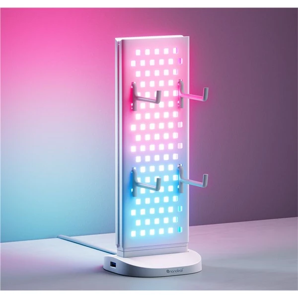 Nanoleaf Pegboard Desk Dock stolní dokovací stanice bílá - Chytrá osvětlení - Obrázek a2b736577eb24573815bbfe28be7acae