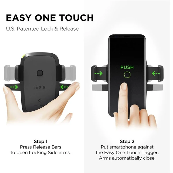 iOttie Easy One Touch 4 držák s Qi Wireless bezdrátovým nabíjením černý - Držáky - Obrázek a2e6c67fd258499aaeed0d1915a767a9