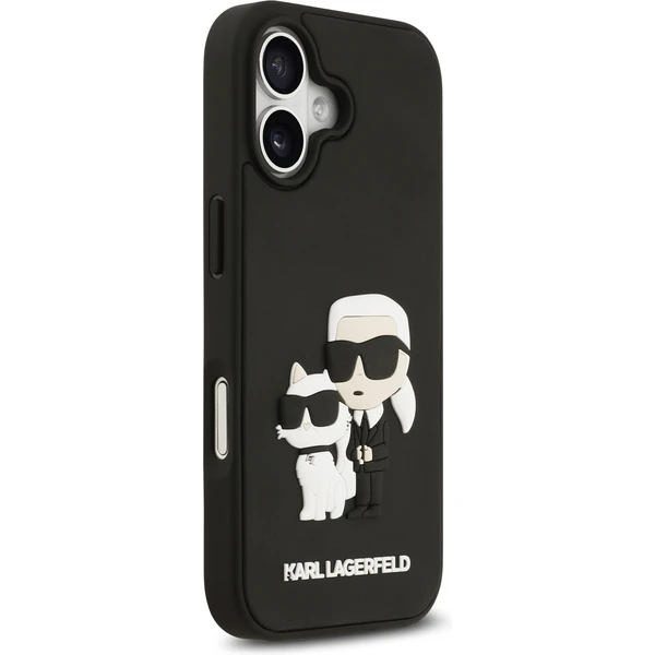 Karl Lagerfeld 3D Rubber Karl and Choupette kryt iPhone 17 černý - Pouzdra - Obrázek a2e947684c7e46d5ad68d843caac3f2f