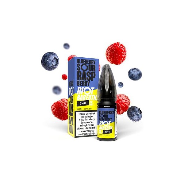 Riot BAR EDTN Salt Borůvka s malinou 10ml (5mg)