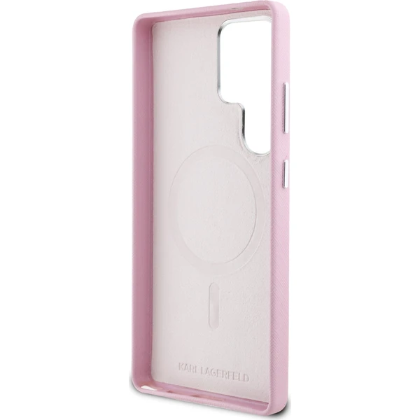 Karl Lagerfeld PU Saffiano Metal Logo and Frame kryt Samsung Galaxy S25 Ultra růžový - Pouzdra - Obrázek a30794ef6d744ef2807aebdd9c4ded23
