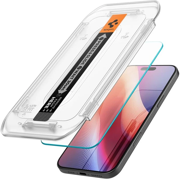 Spigen Glass tR EZ Fit tvrzené sklo iPhone 17 Pro Max/16 Pro Max čiré (2 ks) - Ochranné folie a skla - Obrázek a3143274680b493080373f817b22f24f