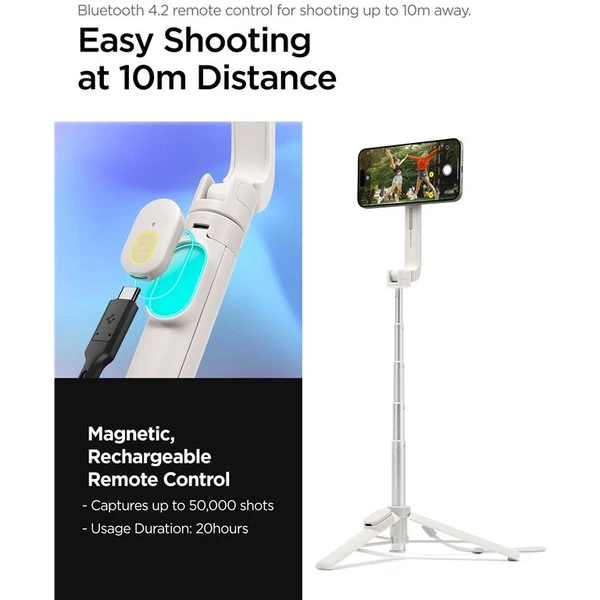 Spigen MagSafe Tripod Selfie Stick béžová - Držáky - Obrázek a34055cd41fd490dbaf02f91bb5c6c6e
