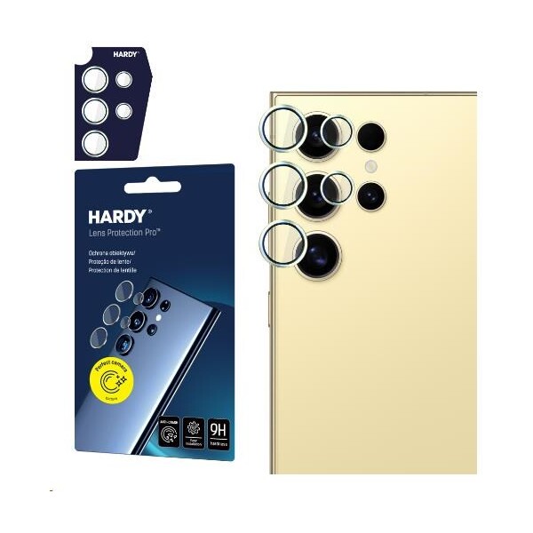 3mk Hardy Lens Protection Pro skla na fotoaparát Samsung Galaxy S24 Ultra duhová