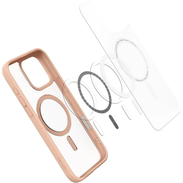 Spigen Ultra Hybrid T MagSafe kryt iPhone 16 Pro růžový titan - Pouzdra - Obrázek a34e9cc19f1b40cbae589acd685c87be