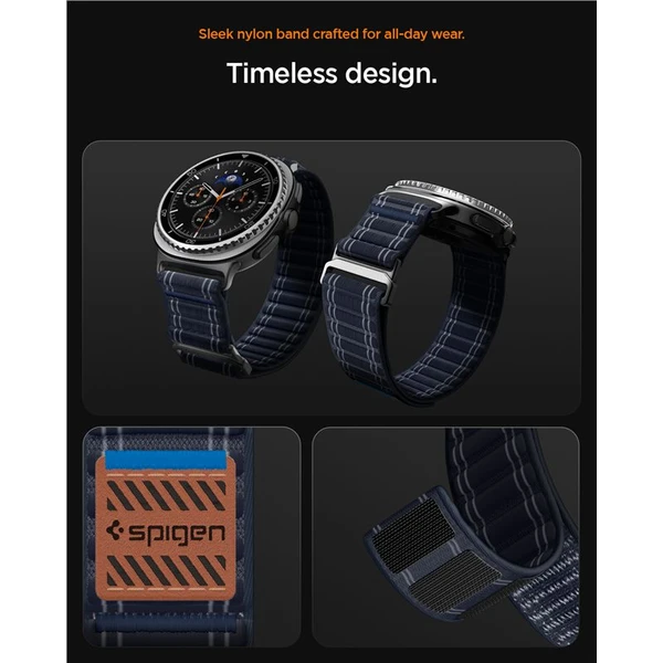 Spigen Fabric Band řemínek (hook-and-loop) Samsung Galaxy Watch8 46/44/40mm námořně modrý - Řemínky - Obrázek a352adae9f3047248eab75baea072a5b