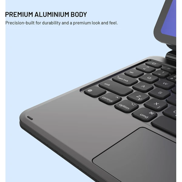 FIXED Typee Alu pouzdro s bezdrátovou klávesnicí iPad Pro 11" (18-22)/iPad Air (20-26), CZ, černé - Pouzdra s klávesnicí - Obrázek a35aea577dd74bdbbf1e5ef6756907b7