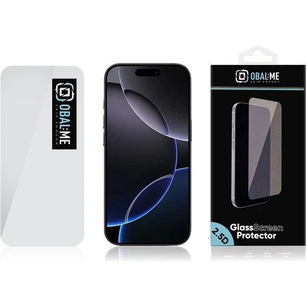 OBAL:ME 2.5D tvrzené sklo pro Apple iPhone 16 Pro čiré - Ochranné folie a skla - Obrázek a361974248424b57aa4e439a5aa99ba2