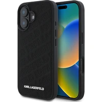 Karl Lagerfeld PU Quilted Pattern kryt pro iPhone 16 černý - Pouzdra