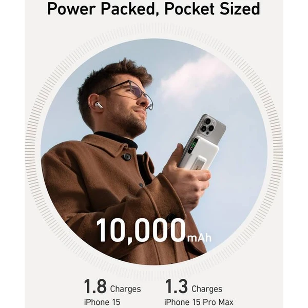 Anker MagGo Qi2/MagSafe powerbanka (10000mAh) 27W bílá - Powerbanky - Obrázek a3878d903ac24d01bbb87fb35507a7f7