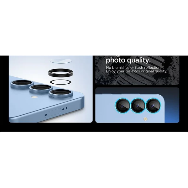 Spigen Glass tR EZ Fit Optik Pro HD skla na fotoaparát Samsung Galaxy S25+ černá (2 ks) - Ochranné folie a skla - Obrázek a3c458d1b4e74be190e3f22c320885bb