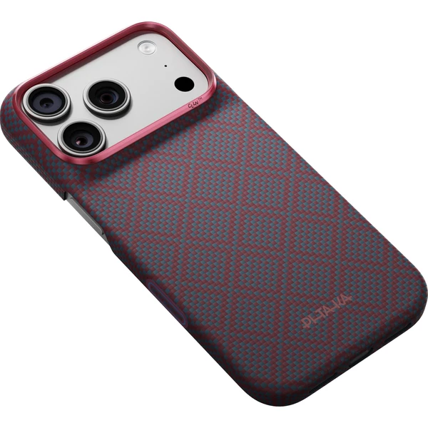 Pitaka Edge Case Argyle MagSafe kryt iPhone 18 Pro Blue's Red - Pouzdra - Obrázek a3c78b73ac304a828d1ded75178a35ae