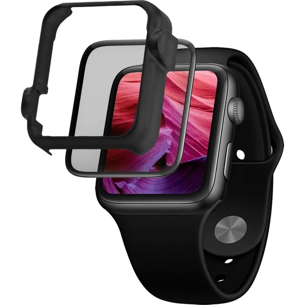 FIXED 3D tvrzené sklo s aplikátorem Apple Watch 42mm černé - Ochranné folie a skla - Obrázek a40124e7a4384d5d90d948ee8a77c0f2