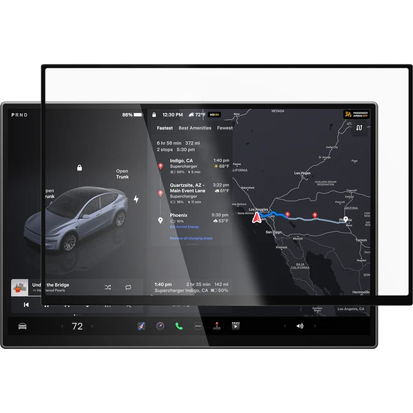 Spigen EZ Fit Anti Glare Matte FC tvrzené sklo Tesla Model Y L 2026 černé - Ochranné folie a skla - Obrázek a43b27258e6e4b029f17cb0a639b07bc
