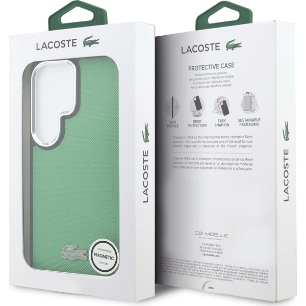 Lacoste Petit Pique Metal Logo Magnetic kryt Samsung Galaxy S26 Ultra zelený - Pouzdra - Obrázek a44f667b583d4a04a6197d6e59aa5db1