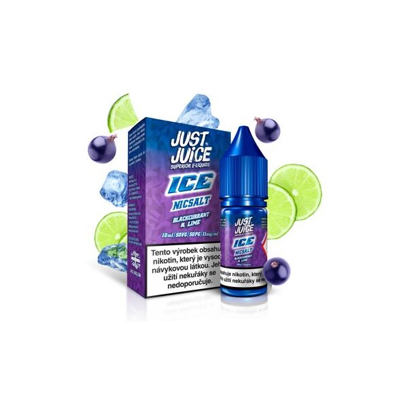 Just Juice Salt Ledový černý rybíz & limetka 10ml (20mg)