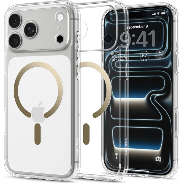 Spigen Ultra Hybrid MagSafe kryt iPhone 18 Pro Max/17 Pro Max clear gold - Pouzdra - Obrázek a47cd5b83daa4533ad96dd1971b19525
