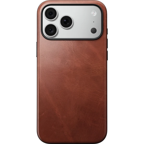 Nomad Modern Leather (Horween) MagSafe kožený kryt iPhone 17 Pro Max/18 Pro Max Olde Dublin - Pouzdra - Obrázek a487a7093e634d989ce286ed8270a6e1