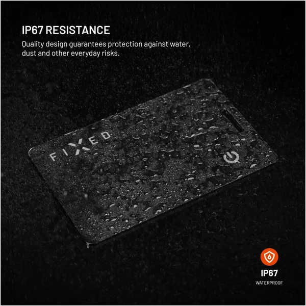 FIXED Tag Card 2 smart tracker s Find My a bezdrátovým nabíjením, černý - Lokátory - Obrázek a48b87106c734225bcee0d50e42506da