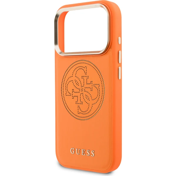 Guess PU Perforated 4G Logo MagSafe kryt iPhone 17 Pro oranžový - Pouzdra - Obrázek a4a5c079f51546948fa514f86c95fe8f
