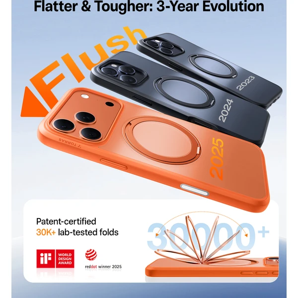 Torras Ostand Pro MagSafe kryt iPhone 17 Pro energy orange - Pouzdra - Obrázek a4ab800534d743909d64ba979600b8c7