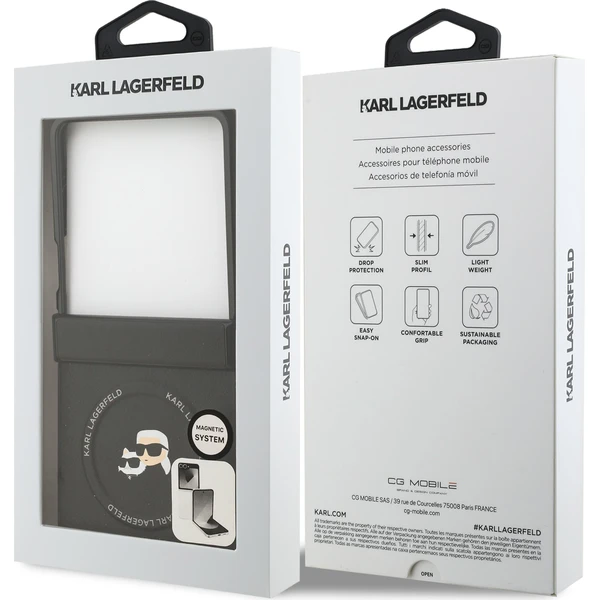 Karl Lagerfeld PU Karl and Choupette Heads Magnetic kryt Samsung Galaxy Z Flip 7 černý - Pouzdra - Obrázek a4c04e549d984848b03f2b9d25200bf0
