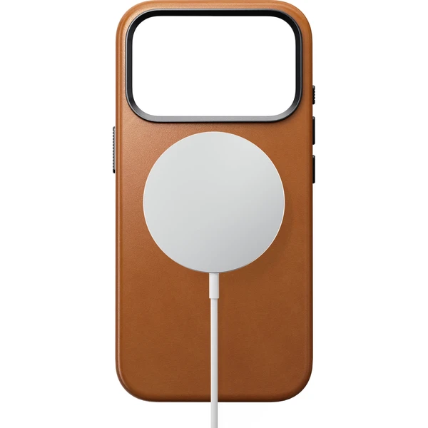 Nomad Traditional Leather (Horween) MagSafe kožený kryt iPhone 18 Pro Saddle - Pouzdra - Obrázek a4d670e58edb483f8b4b9c7a5f2e23d7