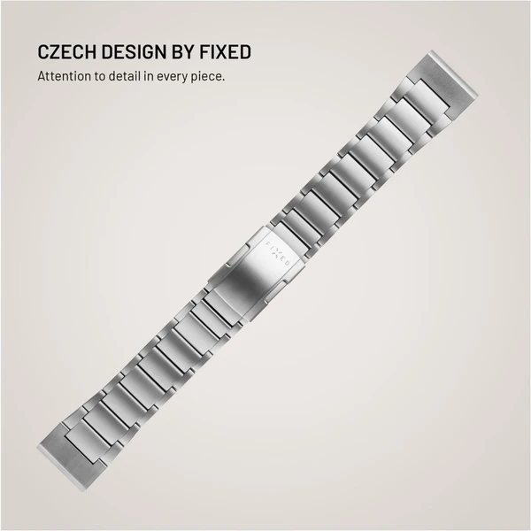 FIXED Titanium Strap titanový řemínek Garmin QuickFit 26mm, přírodní titan - Řemínky - Obrázek a4f7ff2e3559465f8416f550ae56e1be