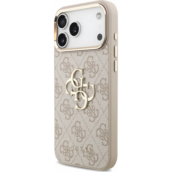 Guess PU 4G Metal Logo Strap kryt iPhone 18 Pro Max růžový - Pouzdra - Obrázek a513dd28154c4ff397ca2b72c88ed306