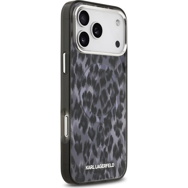 Karl Lagerfeld IML Leopard MagSafe Zadní Kryt pro iPhone 17 Pro Max šedý - Pouzdra - Obrázek a5410260f8ff41c396bc9f44a4857a07