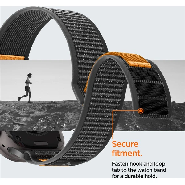 Spigen Athlex Air 2 Active řemínek Apple Watch 49/46/45/44mm černý/oranžový - Řemínky - Obrázek a544cbc3bb1a4599b05cddfe02173acb