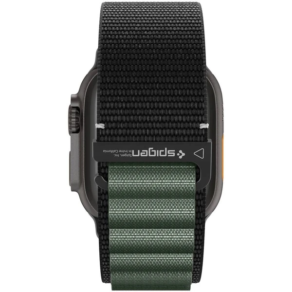Spigen Fabric Band (hook) řemínek Apple Watch 49/46/45/44mm černý/zelený - Řemínky - Obrázek a56091e7e58c41ddb1ea97188b4ae149