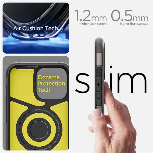 Spigen Slim Armor MagSafe kryt iPhone 16 gunmetal - Pouzdra - Obrázek a562a7ac390b41078d42f2723e722963