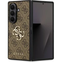 Guess PU 4G Metal Logo kryt Samsung Galaxy Z Fold 7 hnědý - Pouzdra
