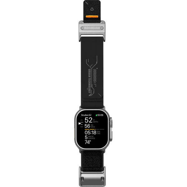 Aulumu A11 Mag Buckle Slim řemínek Apple Watch 49/46/45/44/42mm Silver Buckle/Black Strap - Řemínky - Obrázek a56c2a9f54af48379ca40677aca25a59