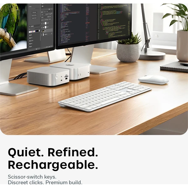Satechi Slim CEX3 Wireless Combo klávesnice a myš (US English) stříbrná - Klávesnicové sety - Obrázek a58019f256754872af6b6817e0a4ea7e