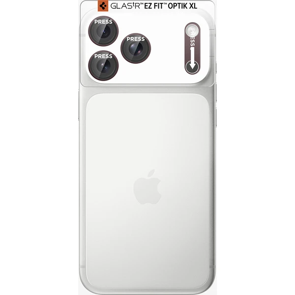 Spigen Glass tR EZ Fit Optik Pro XL 1 Pack sklo na fotoaparát iPhone 18 Pro tmavě vínové - Ochranné folie a skla - Obrázek a586f021e4d54fc49fa2bc41e7b80840