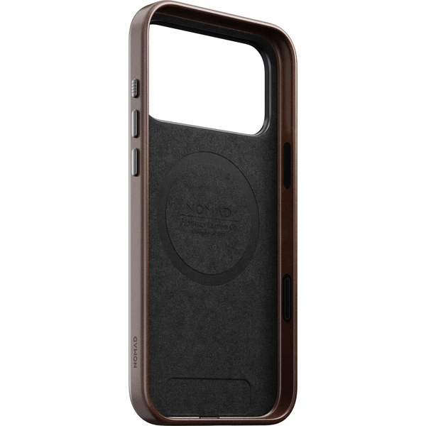 Nomad Traditional Leather (Horween) MagSafe kožený kryt iPhone 17 Pro Max/18 Pro Max Rustic Brown - Pouzdra - Obrázek a58a93666b6e4d3a971d9bb6d8429197
